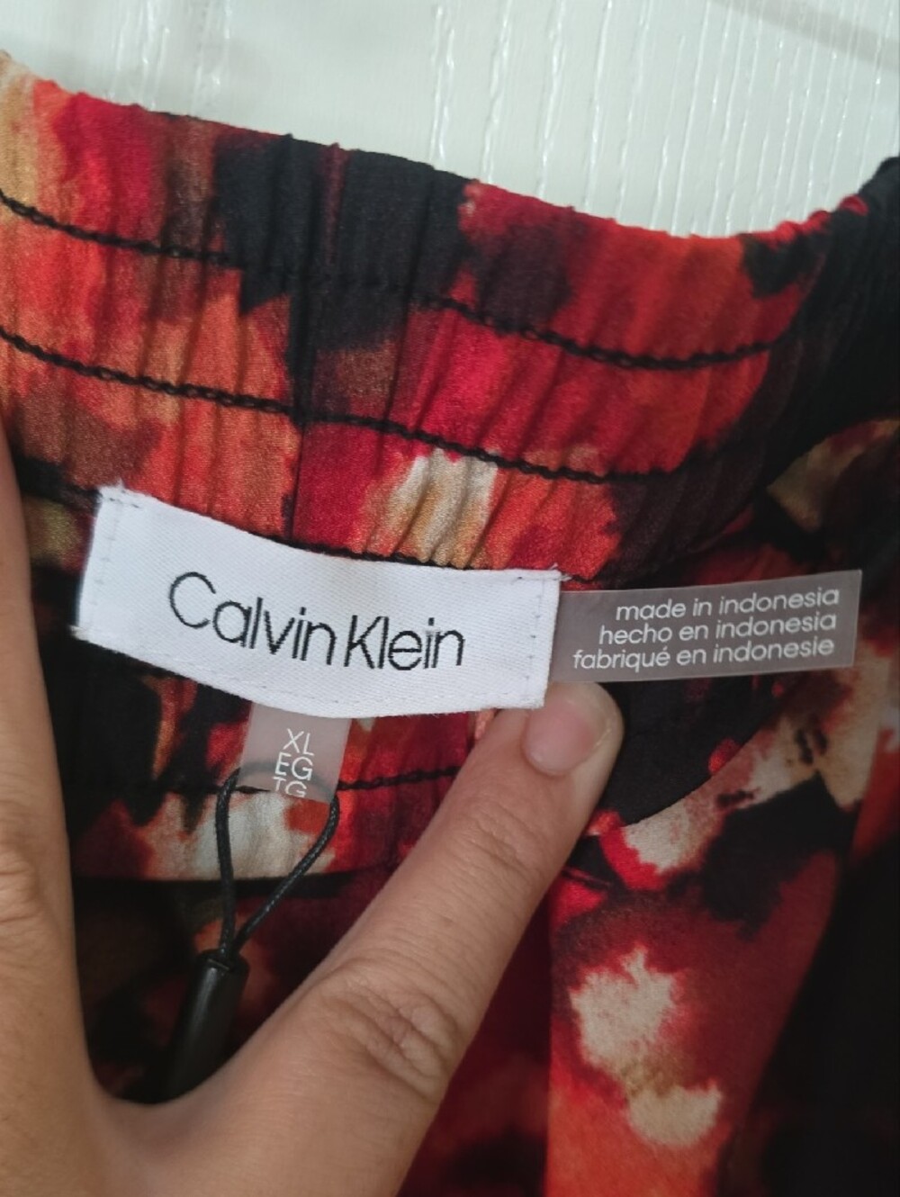 Calvin Klein XL NWT Floral Wide Leg Pants - Picture 5 of 7